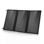 HAWEEL 18W 三片摺疊太陽能充電包，配備 5V / 3.1A 最大雙 USB 埠，支援 QC3.0 和 AFC，18W 三片