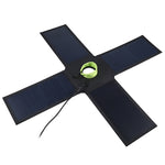 HAWEEL 28W 摺疊傘頂太陽能充電器，配備 5V 3A 最大雙 USB 埠，支援 QC3.0 / FCP / SCP / AFC / SFCP 協議