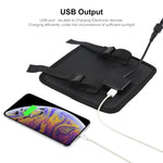 HAWEEL 28W 摺疊傘頂太陽能充電器，配備 5V 3A 最大雙 USB 埠，支援 QC3.0 / FCP / SCP / AFC / SFCP 協議