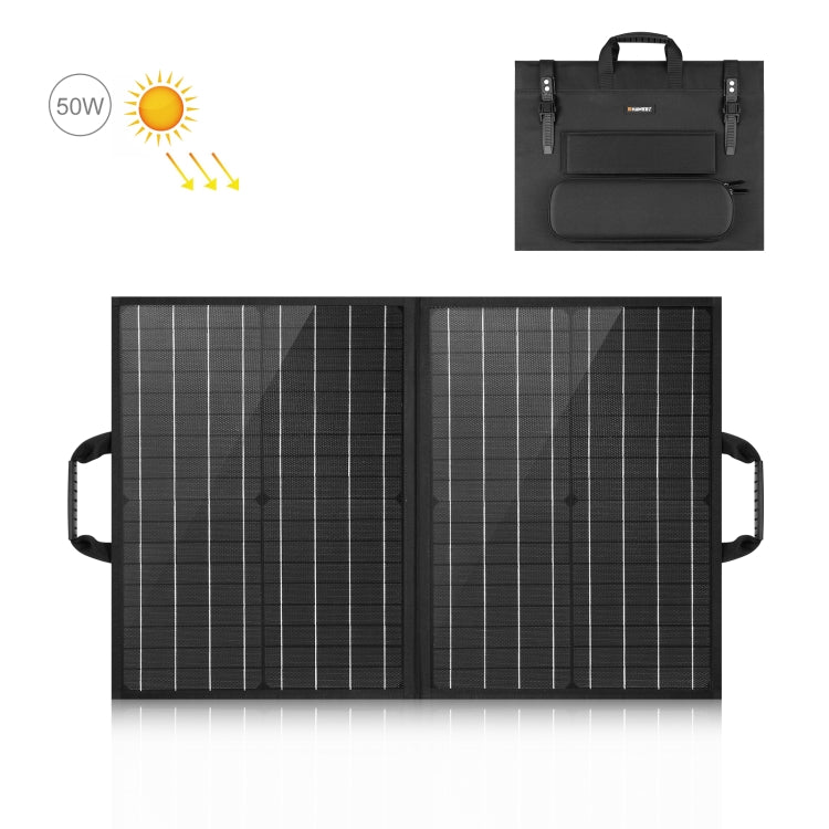 HAWEEL 50W 摺疊太陽能充電器旅行摺疊包，50W