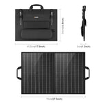 HAWEEL 50W 摺疊太陽能充電器旅行摺疊包，50W