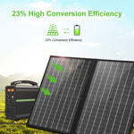 HAWEEL 50W 摺疊太陽能充電器旅行摺疊包，50W