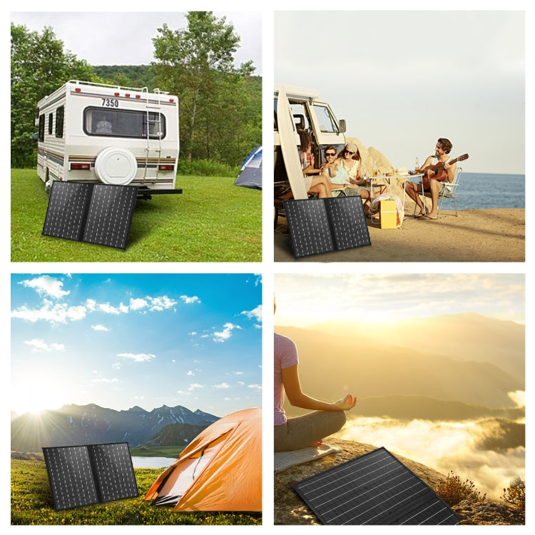 HAWEEL 50W 摺疊太陽能充電器旅行摺疊包，50W