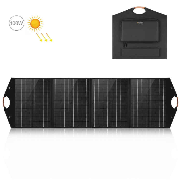HAWEEL 100W 摺疊太陽能充電器旅行摺疊包，100W