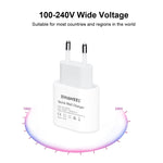 HAWEEL PD 20W 單 USB-C / Type-C 介面 QC 旅行充電器，支援完整 QC 協議，歐洲插頭，QC 充電器歐洲插頭