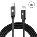 HAWEEL 1米 USB-C / Type-C 轉 8針 OTG 同步數據 / 充電線