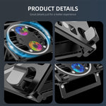 遊戲 RGB 筆電散熱桌架