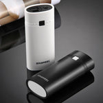 HAWEEL DIY 2顆 18650 電池（不含）5600mAh 行動電源外殼盒，附 USB 輸出及指示燈，DIY 2電池（黑色）、DIY 2電池（白色）