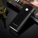 HAWEEL DIY 2顆 18650 電池（不含）5600mAh 行動電源外殼盒，附 USB 輸出及指示燈，DIY 2電池（黑色）、DIY 2電池（白色）