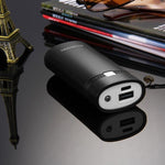 HAWEEL DIY 2顆 18650 電池（不含）5600mAh 行動電源外殼盒，附 USB 輸出及指示燈，DIY 2電池（黑色）、DIY 2電池（白色）