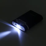 HAWEEL DIY 4顆 18650 電池（不含）10000mAh 行動電源外殼盒，附 2個 USB 輸出及顯示，適用於 iPhone、Galaxy、Sony、HTC、Google、Huawei、小米、Lenovo 及其他智慧手機，DIY 4顆 18650 10000mAh 電池（美規）