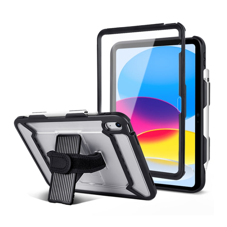 適用於 iPad 第十代 10.9 2022 360 全包覆防震平板保護套，附握把、支架及筆槽