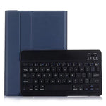 可拆式藍牙鍵盤 + 橫向翻轉皮革平板保護套附筆架，適用 iPad Pro 9.7 吋、iPad Air、iPad Air 2、iPad 9.7 吋 (2017)、iPad 9.7 吋 (2018)，A07 黑色、A07 金色、A07 藍色、A07 玫瑰金