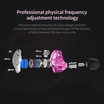 KZ ZSN 圓形鐵動鐵四核有線控制入耳式超重低音 HiFi 耳機附麥克風