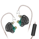 KZ ZSN 圓形鐵動鐵四核有線控制入耳式超重低音 HiFi 耳機附麥克風
