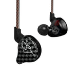 KZ ZST 圓形鐵入耳式超重低音 MP3 雙單元耳機無麥克風