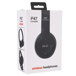 P47 可折疊無線藍牙耳機，配 3.5mm 音頻插孔，支援 MP3 / 通話，P47 黑色、P47 藍色、P47 紅色、P47 白色、P47 綠色