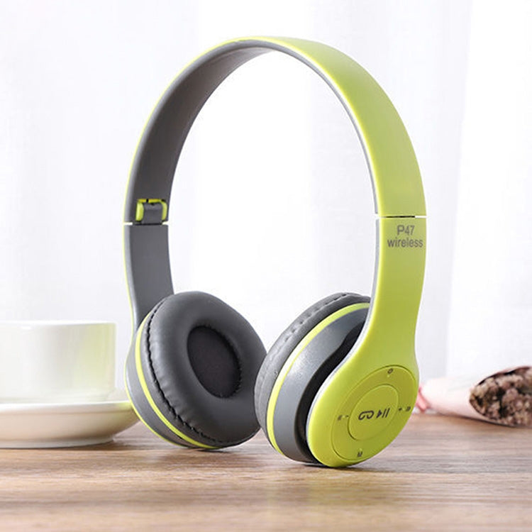 P47 可折疊無線藍牙耳機，配 3.5mm 音頻插孔，支援 MP3 / 通話，P47 黑色、P47 藍色、P47 紅色、P47 白色、P47 綠色