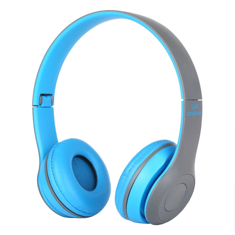 P47 可折疊無線藍牙耳機，配 3.5mm 音頻插孔，支援 MP3 / 通話，P47 黑色、P47 藍色、P47 紅色、P47 白色、P47 綠色