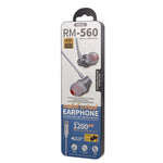 REMAX RM-560 Type-C入耳式立體聲金屬音樂耳機，帶線控+麥克風，支持免提，不適用於三星手機