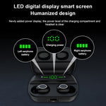 S11 TWS 觸控藍牙耳機，附磁吸充電盒，支援三屏 LED 電量顯示