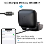 Q83 無線耳掛式運動藍牙耳機，附充電盒，支援三屏 LED 電量顯示及行動電源，Q83