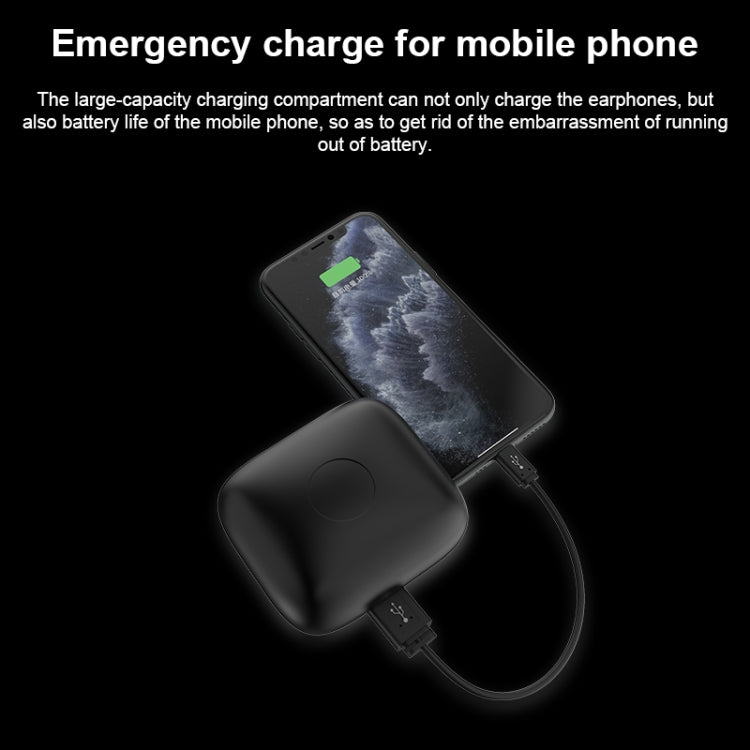 Q83 無線耳掛式運動藍牙耳機，附充電盒，支援三屏 LED 電量顯示及行動電源，Q83