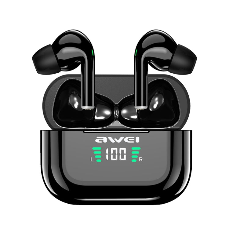 awei T29P 藍牙 V5.0 LED 數字顯示真無線運動 IPX4 防水 TWS 耳機附充電盒