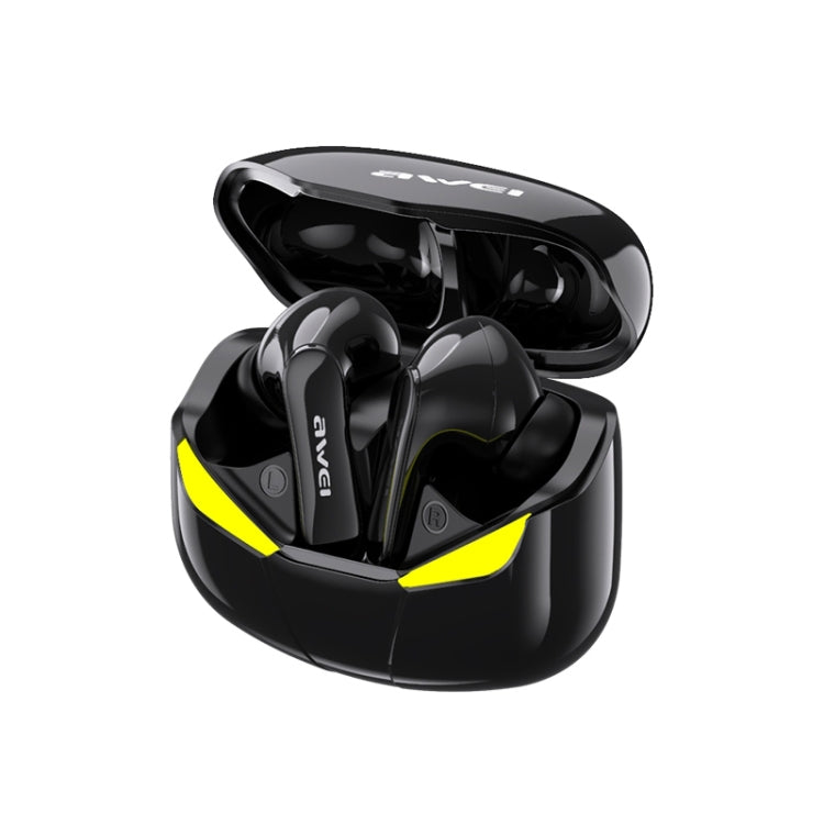 awei T35 藍牙 V5.0 真無線運動遊戲雙模式 IPX5 防水 TWS 耳機附充電盒