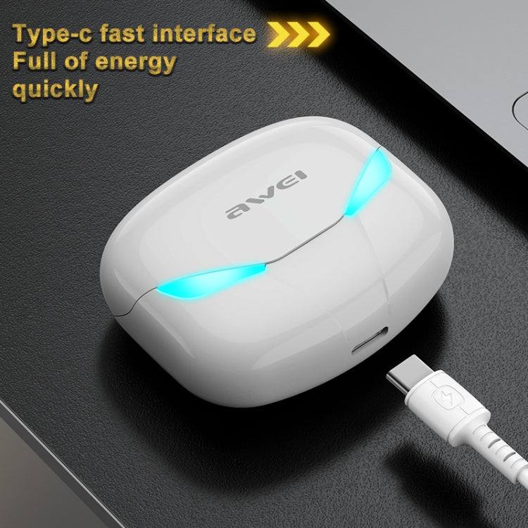 awei T35 藍牙 V5.0 真無線運動遊戲雙模式 IPX5 防水 TWS 耳機附充電盒