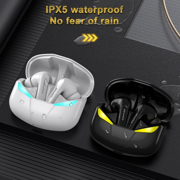 awei T35 藍牙 V5.0 真無線運動遊戲雙模式 IPX5 防水 TWS 耳機附充電盒