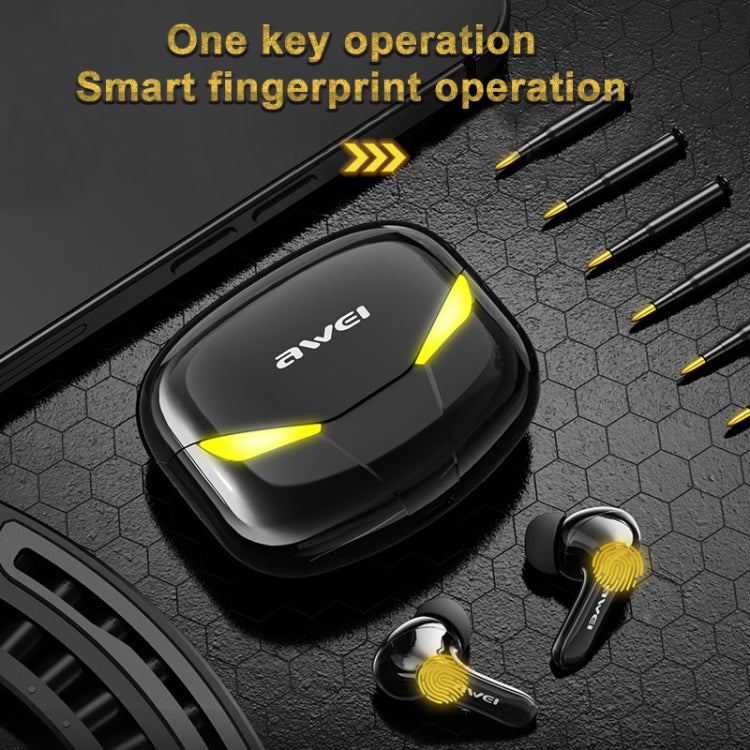 awei T35 藍牙 V5.0 真無線運動遊戲雙模式 IPX5 防水 TWS 耳機附充電盒