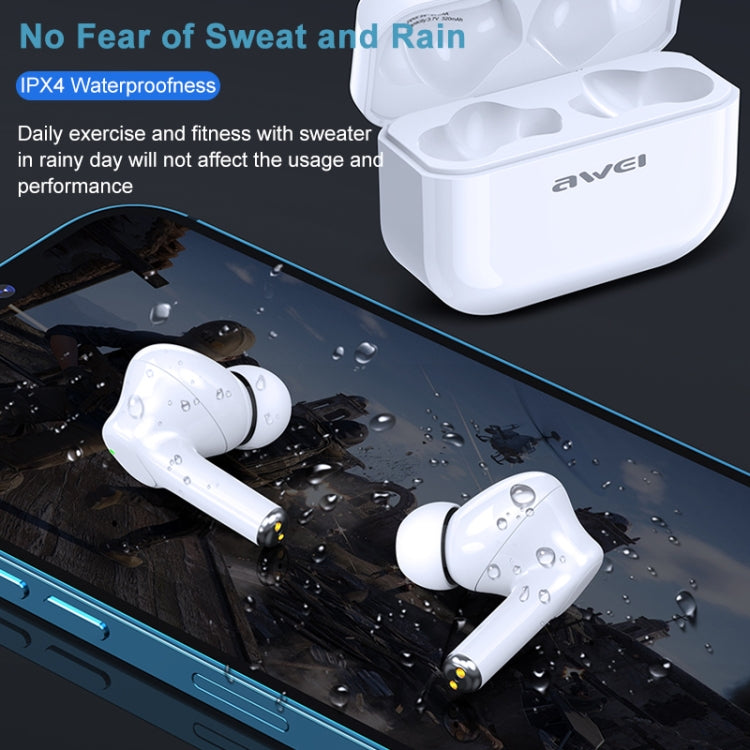 awei TA1 藍牙 V5.0 真無線運動 ANC 主動降噪 IPX4 防水 TWS 耳機附充電盒