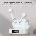 MI4 Bluetooth 5.0 LED Digital Display Intelligent Noise Reduction True Wireless Bluetooth Earphone