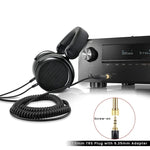ZS0227 Denon AH-D7100 7200 D600 D9200 5200 專用雙 3.5mm 彈簧耳機音訊線