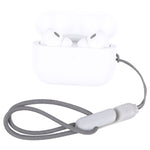 適用Apple AirPods Pro 2無線藍牙耳機防丟繩手機殼掛繩，高仿灰色