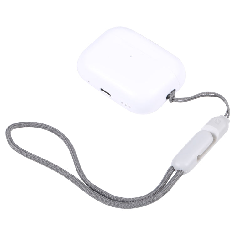 適用Apple AirPods Pro 2無線藍牙耳機防丟繩手機殼掛繩，高仿灰色
