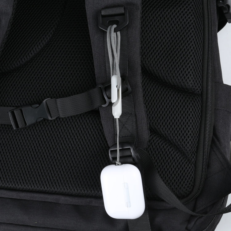 適用Apple AirPods Pro 2無線藍牙耳機防丟繩手機殼掛繩，高仿灰色