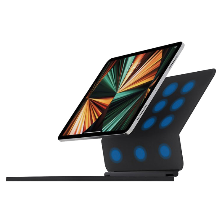 適用於 iPad Air 2022 / 2020 T89 魔術懸浮藍牙鍵盤皮革保護套，適用於 iPad Air 2022 / 2020