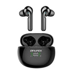 awei T15P 藍牙 V5.0 TWS 真無線運動 LED 顯示耳機附充電盒，T15P