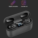Dt-18 無線雙耳藍牙耳機，附 2000mAh 充電艙及觸控智慧磁吸充電