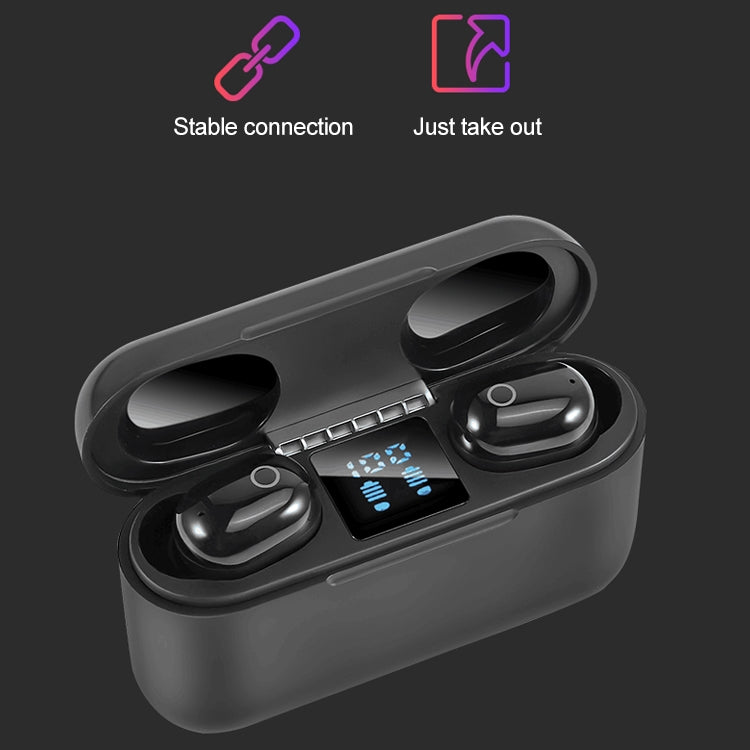 Dt-18 無線雙耳藍牙耳機，附 2000mAh 充電艙及觸控智慧磁吸充電