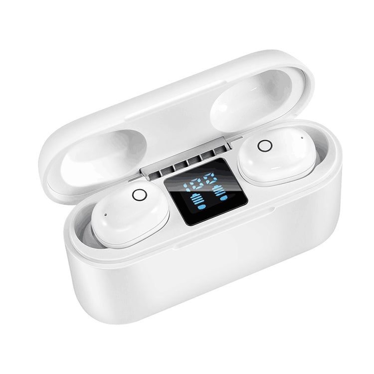 Dt-18 無線雙耳藍牙耳機，附 2000mAh 充電艙及觸控智慧磁吸充電
