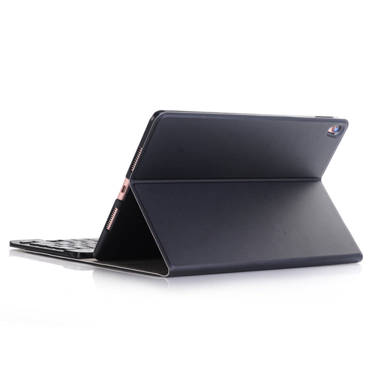 A09 藍牙 3.0 超薄 ABS 可拆式藍牙鍵盤皮革平板保護套，適用 iPad Air / Pro 10.5 吋 (2019)，附筆架