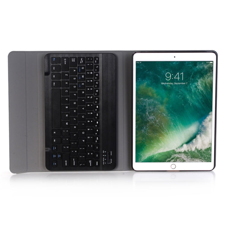 A09 藍牙 3.0 超薄 ABS 可拆式藍牙鍵盤皮革平板保護套，適用 iPad Air / Pro 10.5 吋 (2019)，附筆架