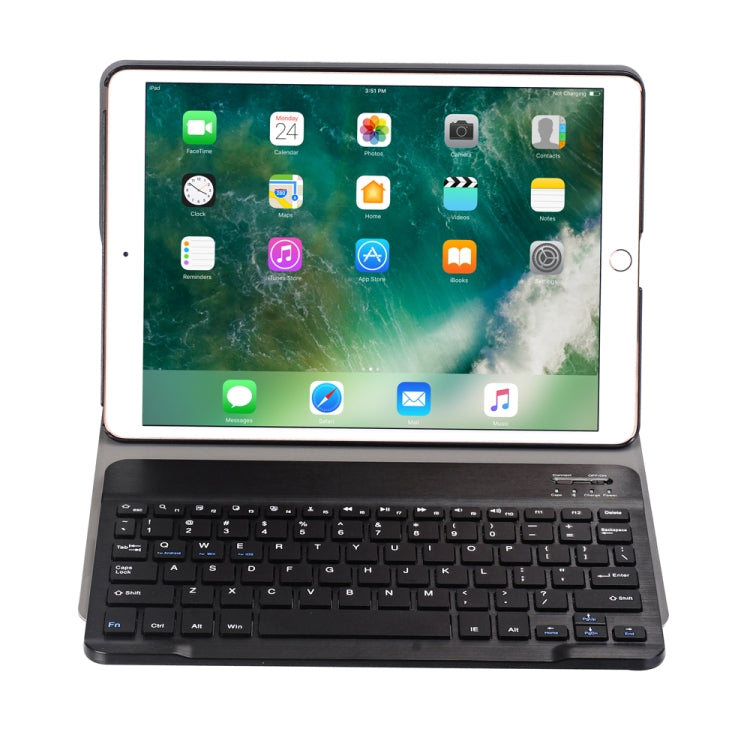 A09 藍牙 3.0 超薄 ABS 可拆式藍牙鍵盤皮革平板保護套，適用 iPad Air / Pro 10.5 吋 (2019)，附筆架