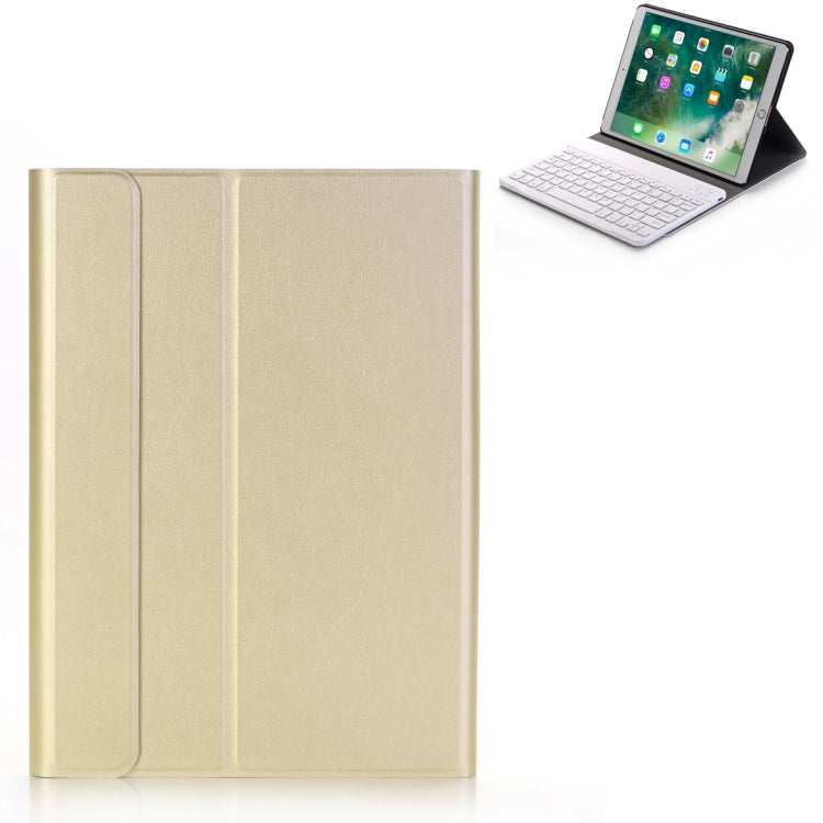 A09 藍牙 3.0 超薄 ABS 可拆式藍牙鍵盤皮革平板保護套，適用 iPad Air / Pro 10.5 吋 (2019)，附筆架