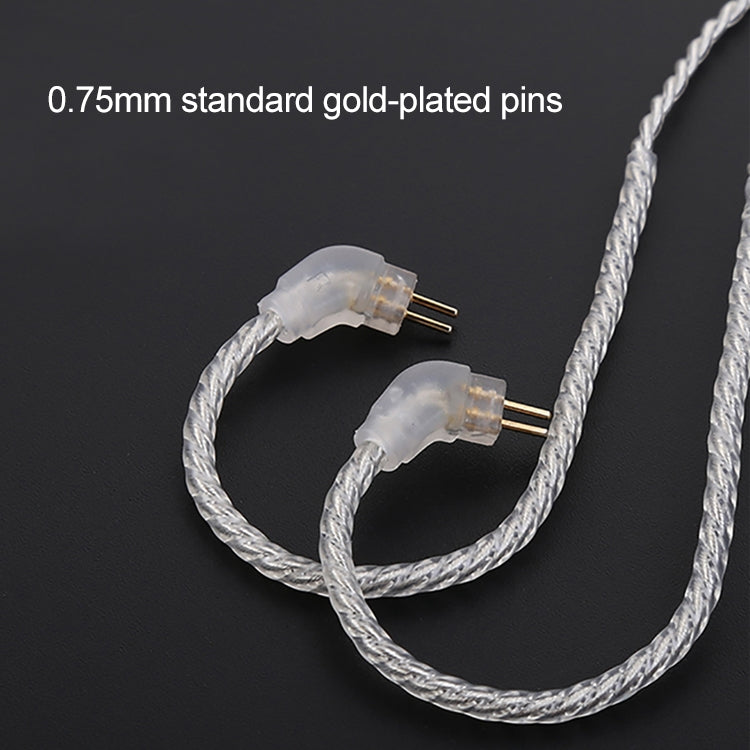 TRN 鍍銀升級耳機線，搭配 A2DC 連接，適用 TRN V10 V20 耳機, A2DC