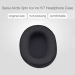 1對 Steelseries Arctis 3 Pro / Ice 5 / Ice 7 耳機皮革海綿保護套（白色），型號：IP6D2519A, IP6D2519B, IP6D2519C, IP6D2519D, IP6D2519E, IP6D2519F