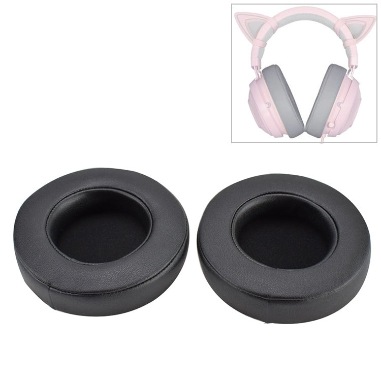 2個裝 適用於Razer Kraken 7.1 V2 Pro耳機的海綿凝膠耳罩替換套，適用Razer Kraken 7.1 V2 Pro（凝膠款）